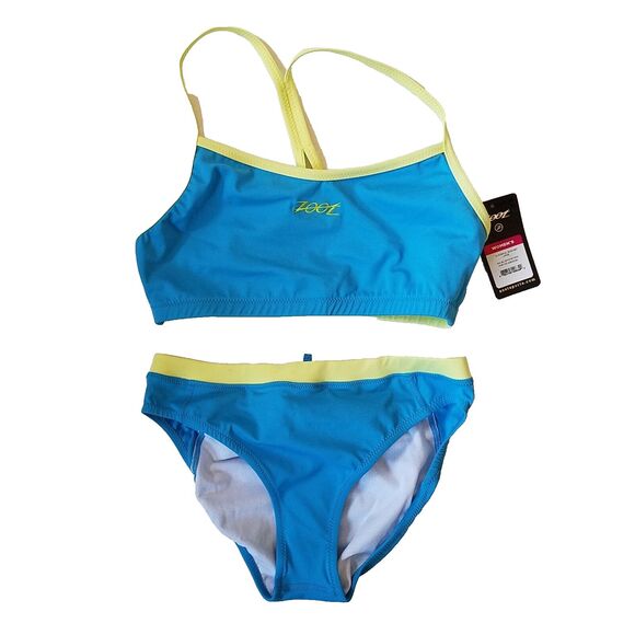 COPY - Zoot Swimsuit Bikini Top & Bottom Set Women’s Large Blue Green Interval … - Picture 1 of 7